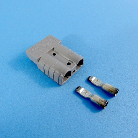 Anderson Plug Genuine 2 Pole Grey 50 Amp Double Extension Connector