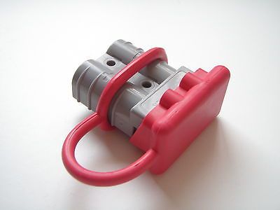 Red Anderson Plug Cover 50 Amp Rubber Dust Cap Power Cable Auto Connector