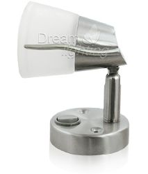 LED Frosted Glass Reading Lamp Caravan Motorhome Adjustable Lights
