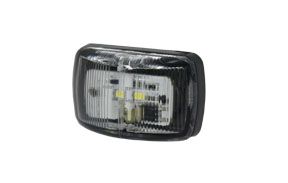 LED Side Marker CLEAR 9-33V. Blister Light Lamp Trailer Truck Caravan Smart Clip